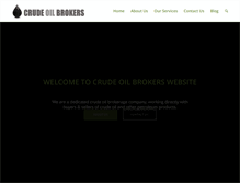 Tablet Screenshot of crudeoilbrokers.org